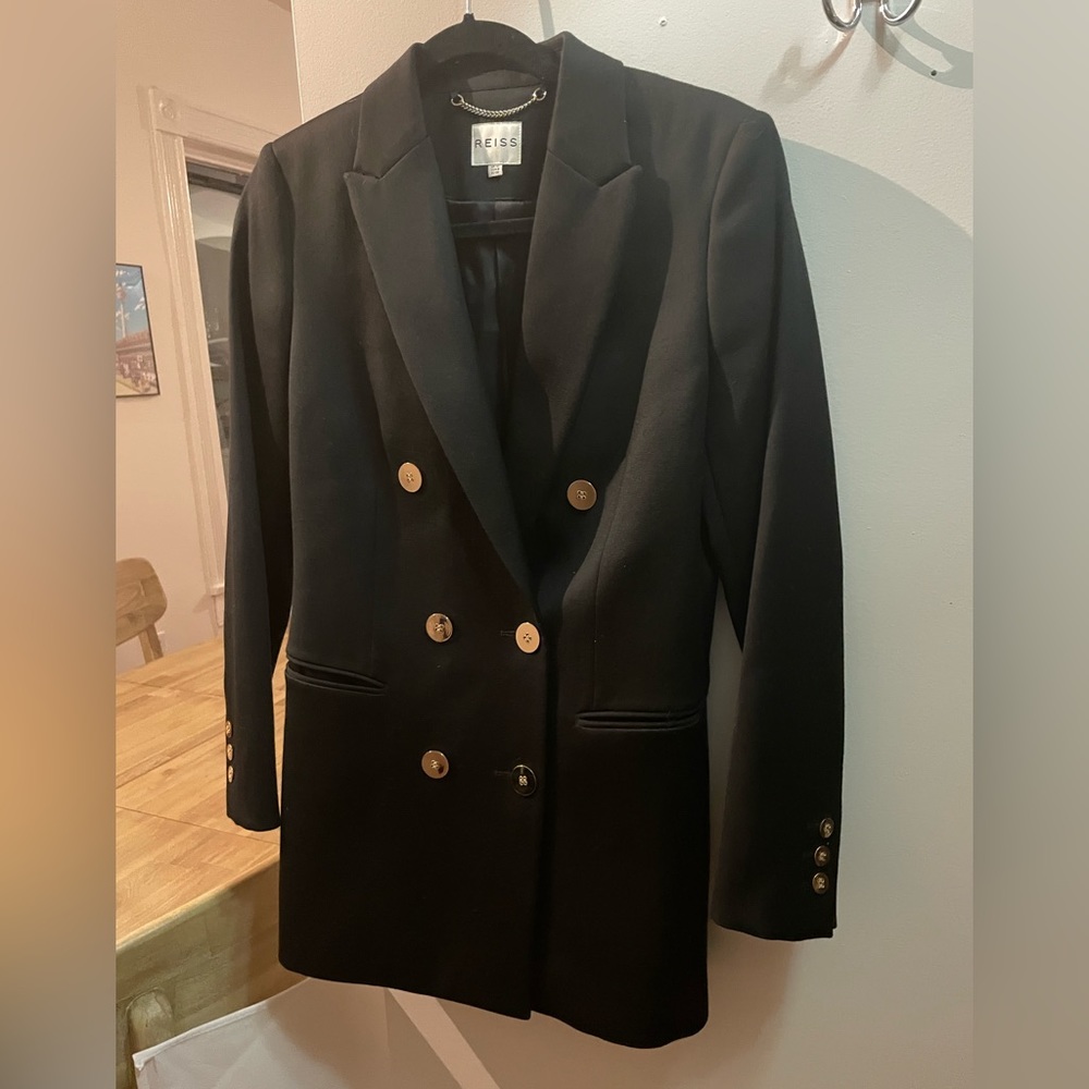 Brand new - Reiss black double-breasted blazer